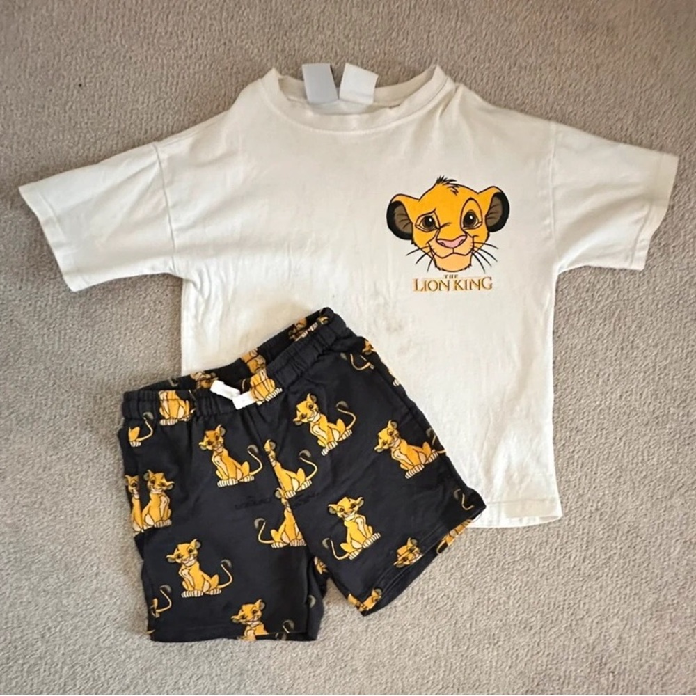 Disney Lion King Pajama Set - White and Black